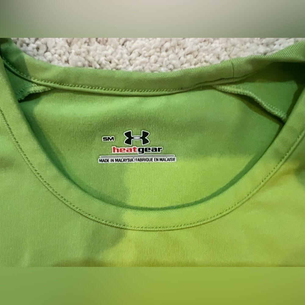 Under Armour Workout Tank. Size Small/Medium. Neon green. - Picture 5 of 8